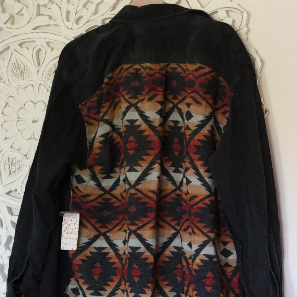 Free People Oversized Denim Shirt